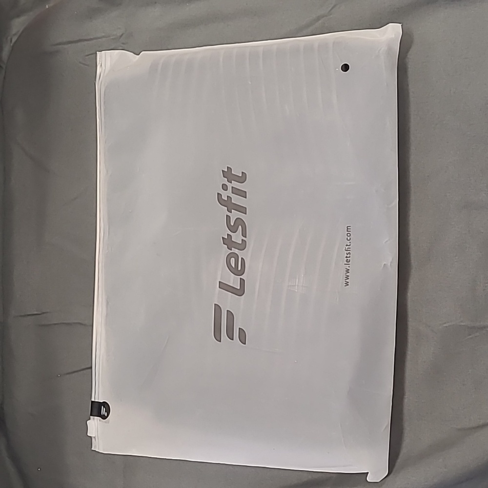 Letsfit Waist Trainer Adjustable Belt, Tummy Toner, Back Support, Black Sz Med